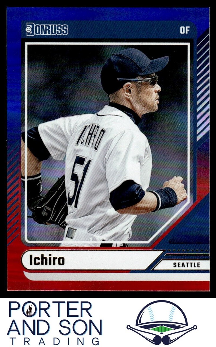TOPPS DONRUSS Baseball MLB Ichiro イチロー② Ichiro 2024 Donruss Red and Blue #75 Seattle Mariners | eBay