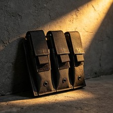 Molle Triple Magazine Pouch for 9mm .40 .45 Calibers Tactical EDC Tool Organizer