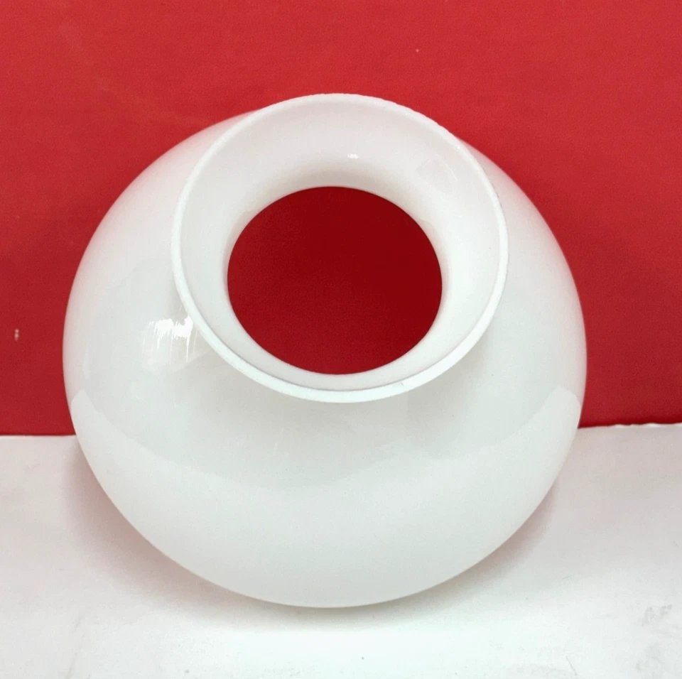 BLANCO Estudiante 6" Montador x 7" Ancho Pantalla OPAL VIDRIO GLOBO Repuesto NUEVO 84098 Foto 3 de 4