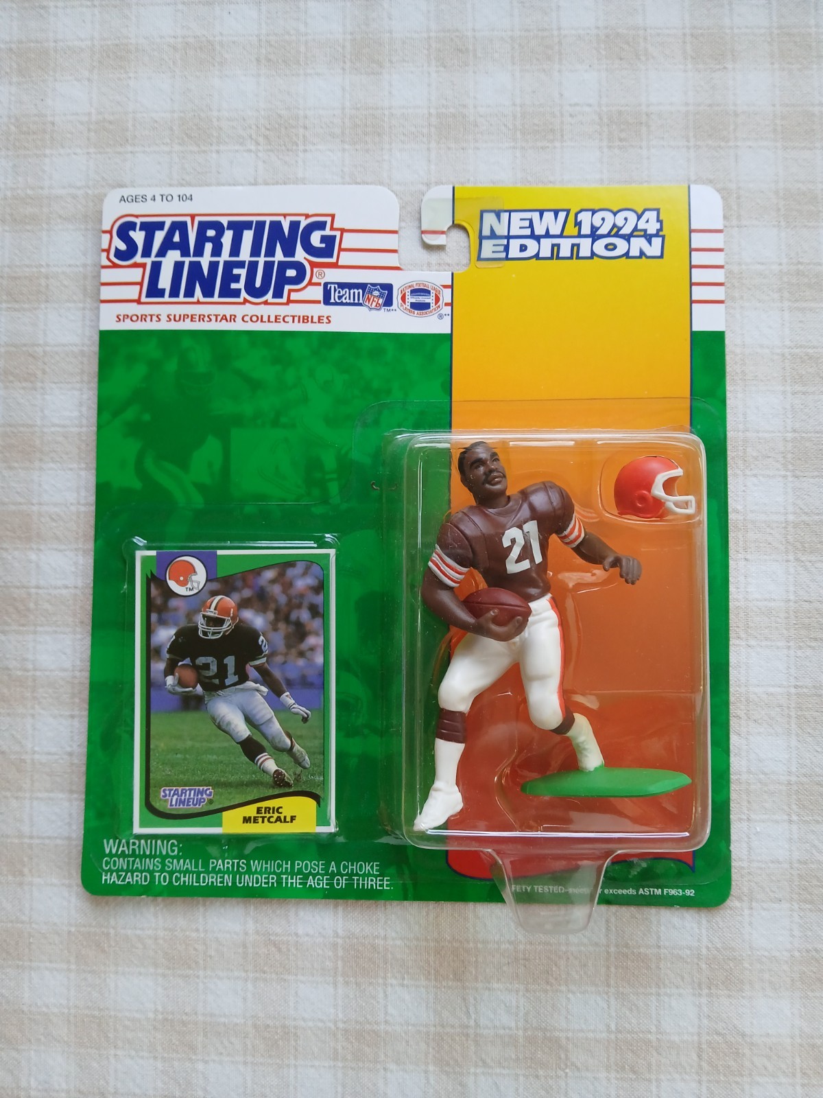 1994 Eric Metcalf starting lineup of the Cleveland Browns in Excellent condition