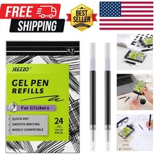 Gel Ink Refills for Retractable Click Pens, Medium Point Pen Refills Compatib...