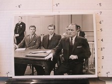 CBS TV show photo 1960s THE DEFENDERS Robert Reed E.G. Marshall sitting