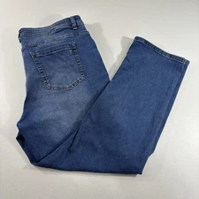 The Perfect Jean NYC Athletic Fit Jeans Stretch Denim 40x29 Mens Blue Pants GUC!