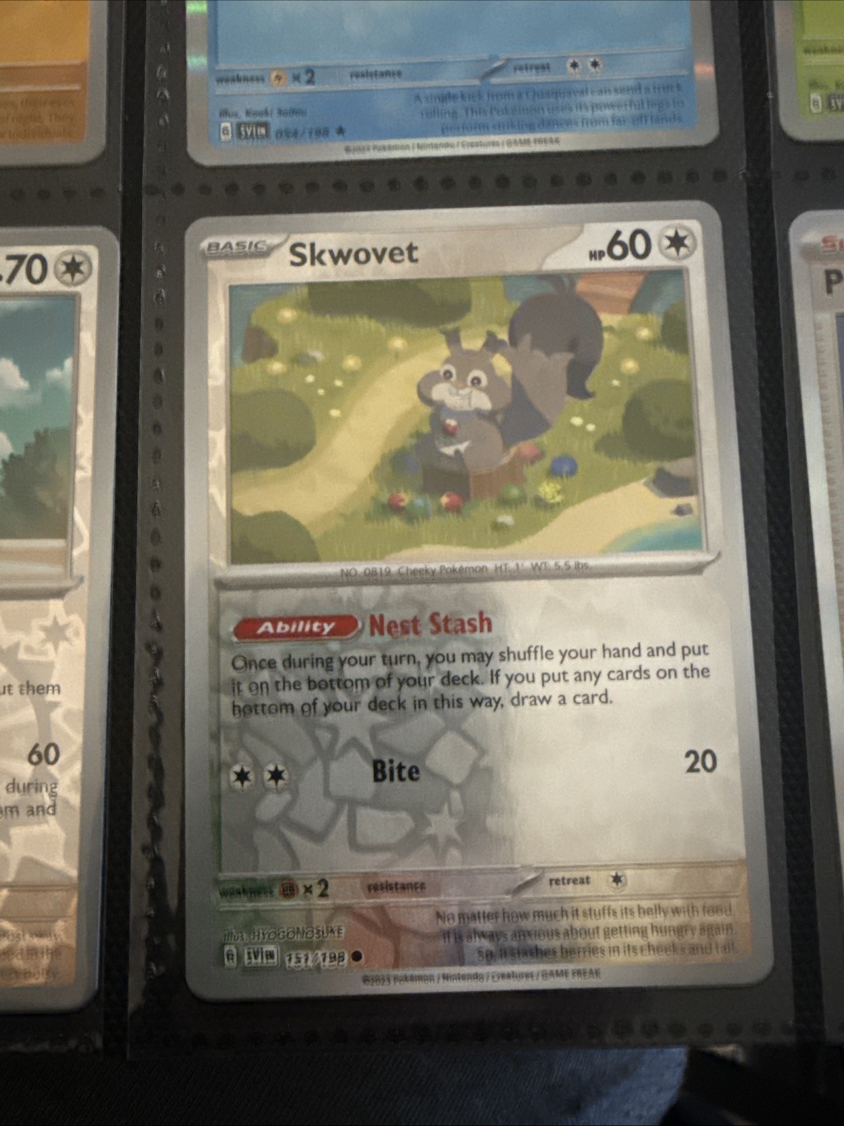 Skwovet 151/198 Sv01: Scarlet & Violet Base Set Reverse Holo