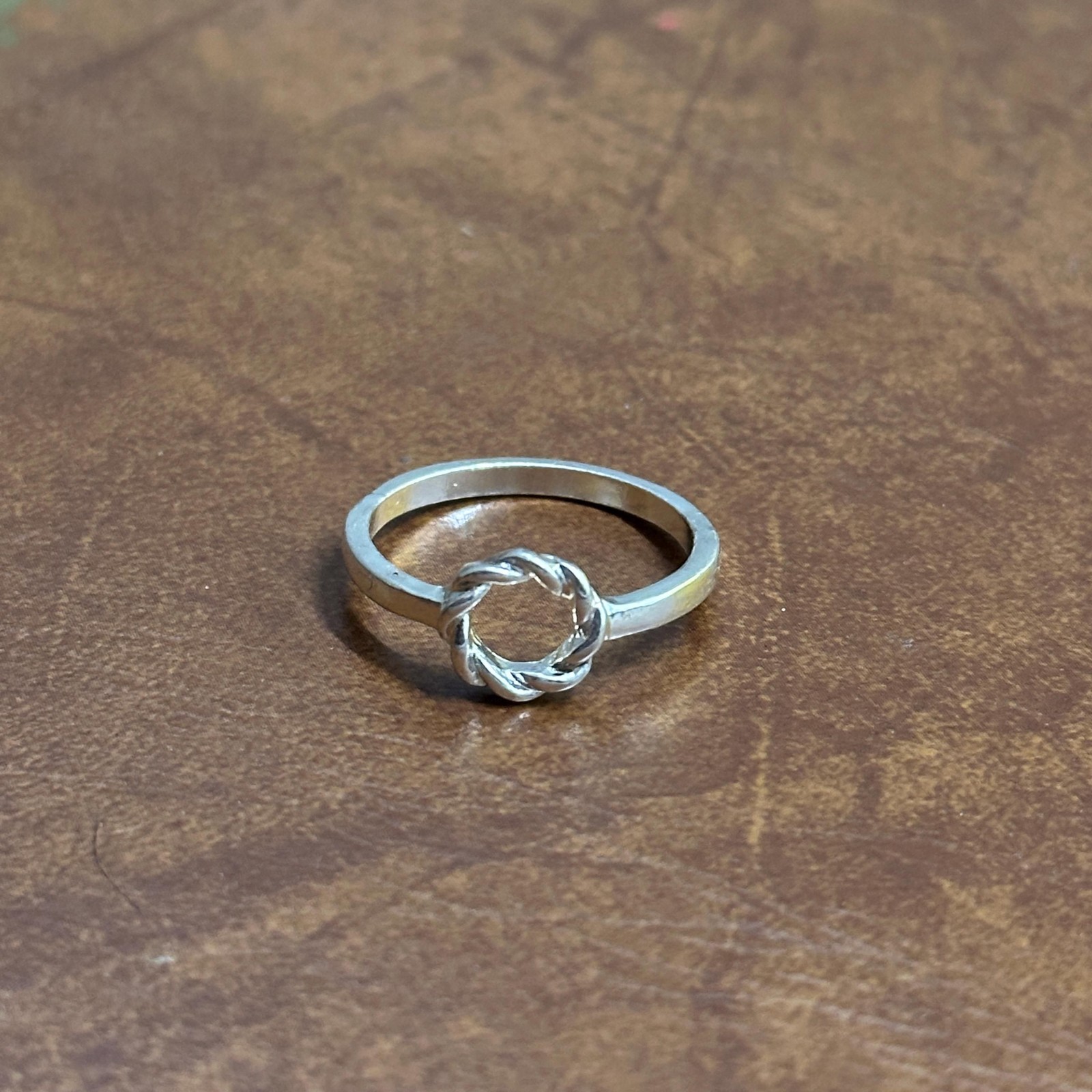 Vintage Unique Stackable Silver/Gold Tone Ring Bu… - image 5