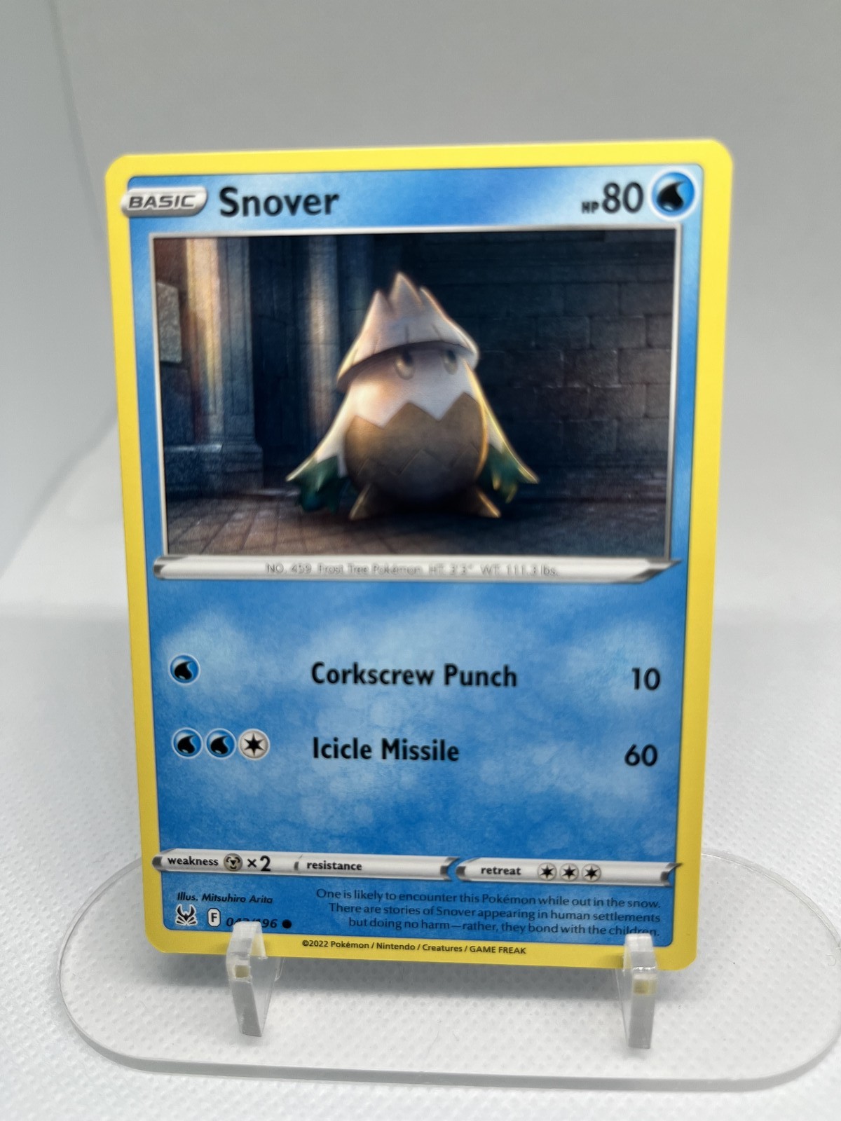 Snover 042/196 Common SWSH11: Lost Origin Pokemon Near Mint