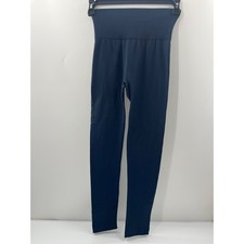 Navy Blue High Waisted Seamless Compression Leggings Athleisure Yoga Pants