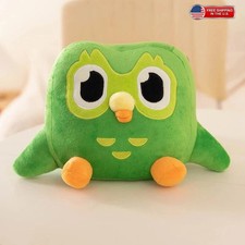 Green Duolingo Owl Plush Toys Duo Plushie Of Duo The Owl Cartoon Anime Owl Doll