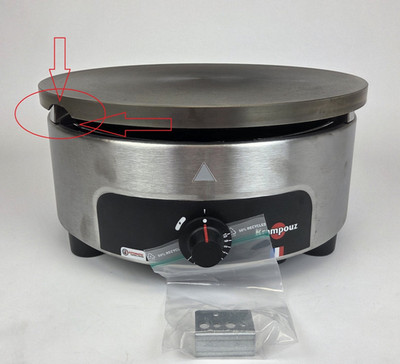Crepes Platte Maker Gasbetrieb Profi, 40cm,Krampouz CTRH4MA,BW mit Beschädigung