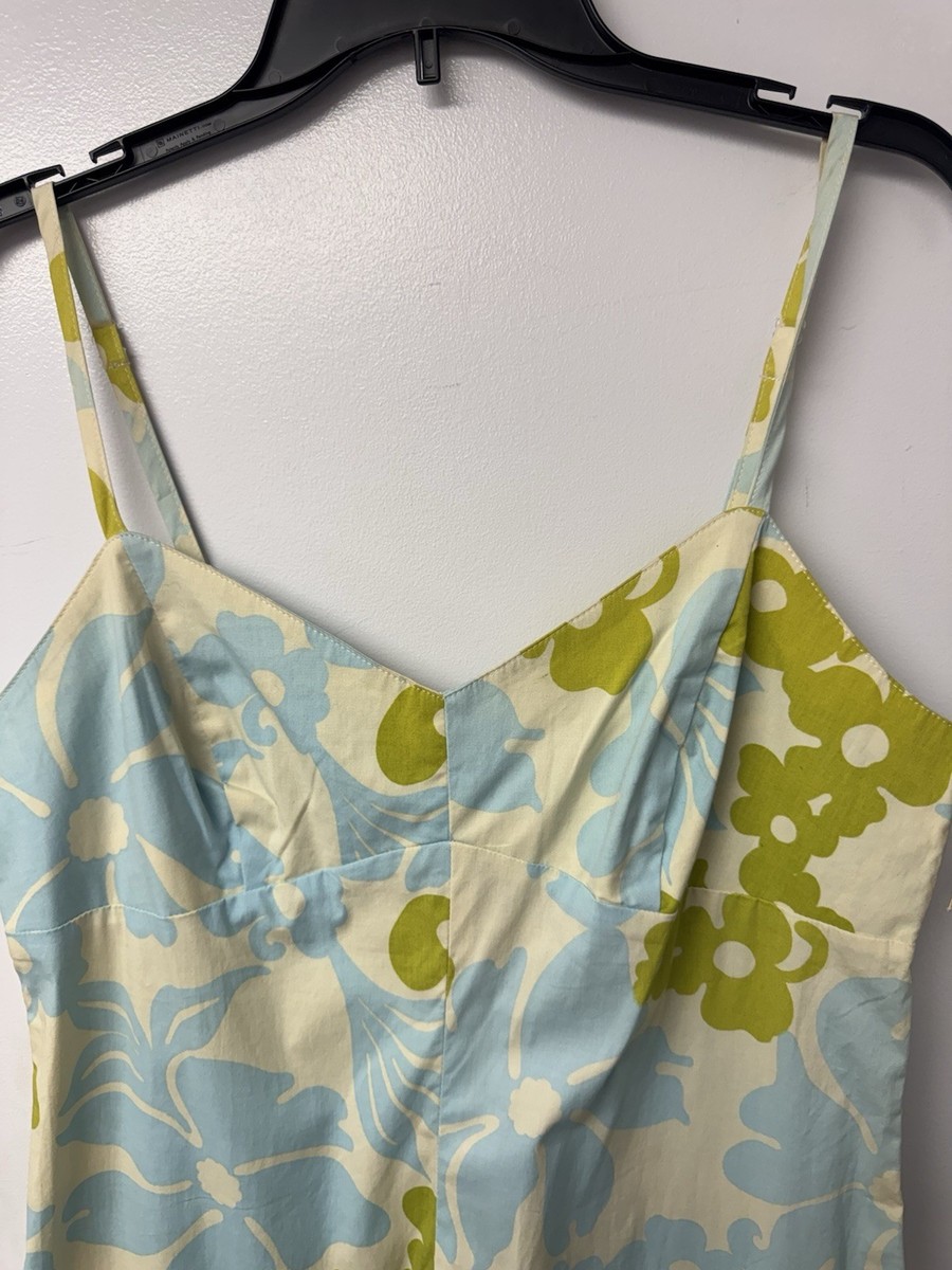 Vintage Y2K Roxy Quiksilver Hawaiian Floral Cotton Dress XL NWT Tropical Beach View 5