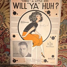 Gimme a Little Kiss Will Ya Huh? Sheet Music Piano Pop by Irving Berlin Inc.