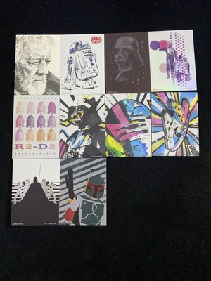 2023 CardFun Star Wars Global Art Series Darth Vader R2-D2 Lot*10 cls XU28