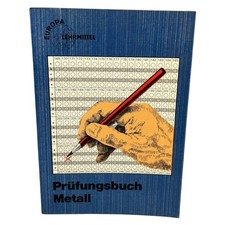 Europa Lehrmittel Prüfungsbuch Metall 17. Auflage 18. Auflage 1970er Jahre Retro