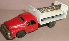 Vintage Marx LineMar PEPSI-COLA BOTTLE DELIVERY TRUCK 3.75" tin friction Japan
