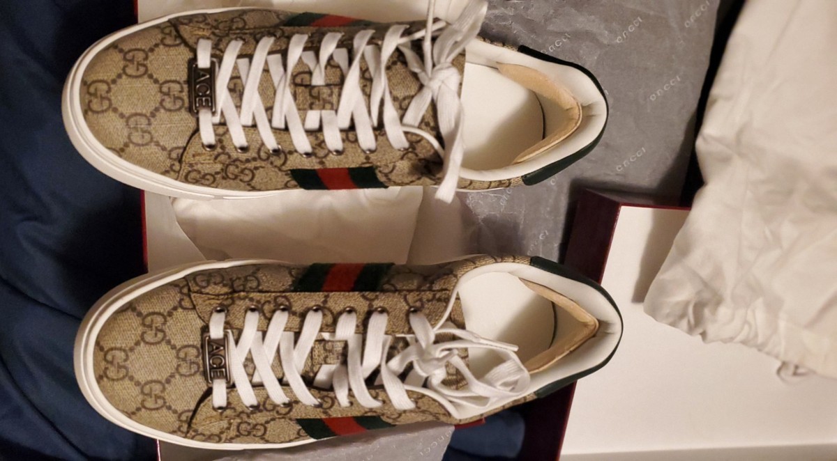 Size 8 - Gucci GG Supreme Beige W for sale online | eBay