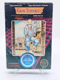 Gun Smoke (Nintendo NES) CIB Complete in Box W/ Manual- TESTED & WORKS
