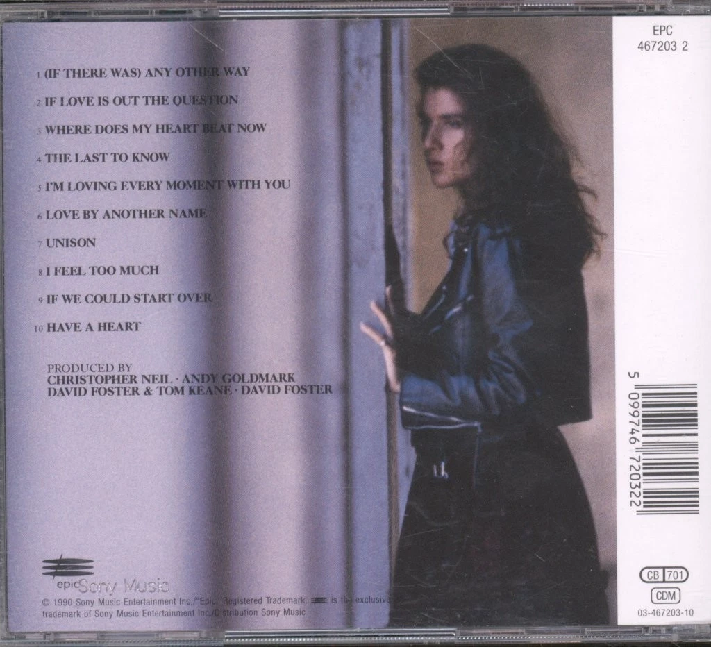 Céline Dion Unison CD UK Issue Pressed In Austria Epic 1991 CD. Blue strip on CD