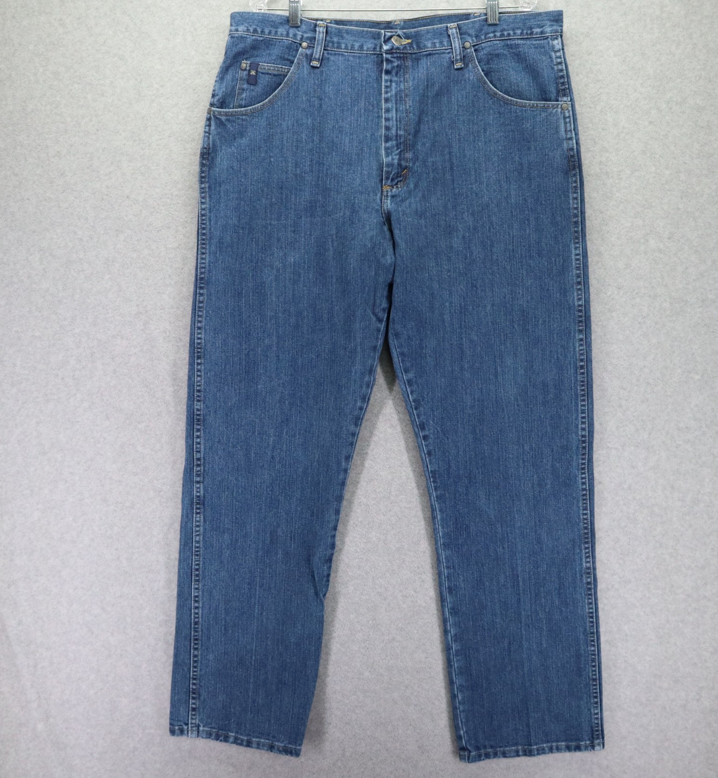 Mens 38x34 Style 23 Relaxed Straight Western Denim Blue