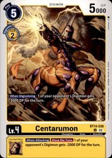 Centarumon BT14-036 U Uncommon Blast Ace Digimon Near Mint