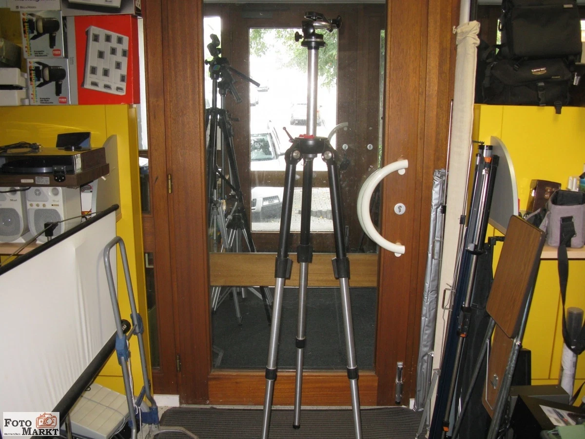 Stativ Bilora mit Lumpp Kopf für sehr schwere Kameras - max. 190 cm hoch (6 kg)