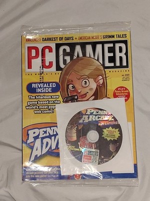 PC Gamer 163 July 2007 Magazine Penny Arcade Adventures Cover 5 NEW w/Disc