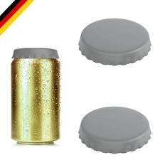 2 Stück Silikon Dosenverschluss für Getränke Bier Limonade wiederverwendbar
