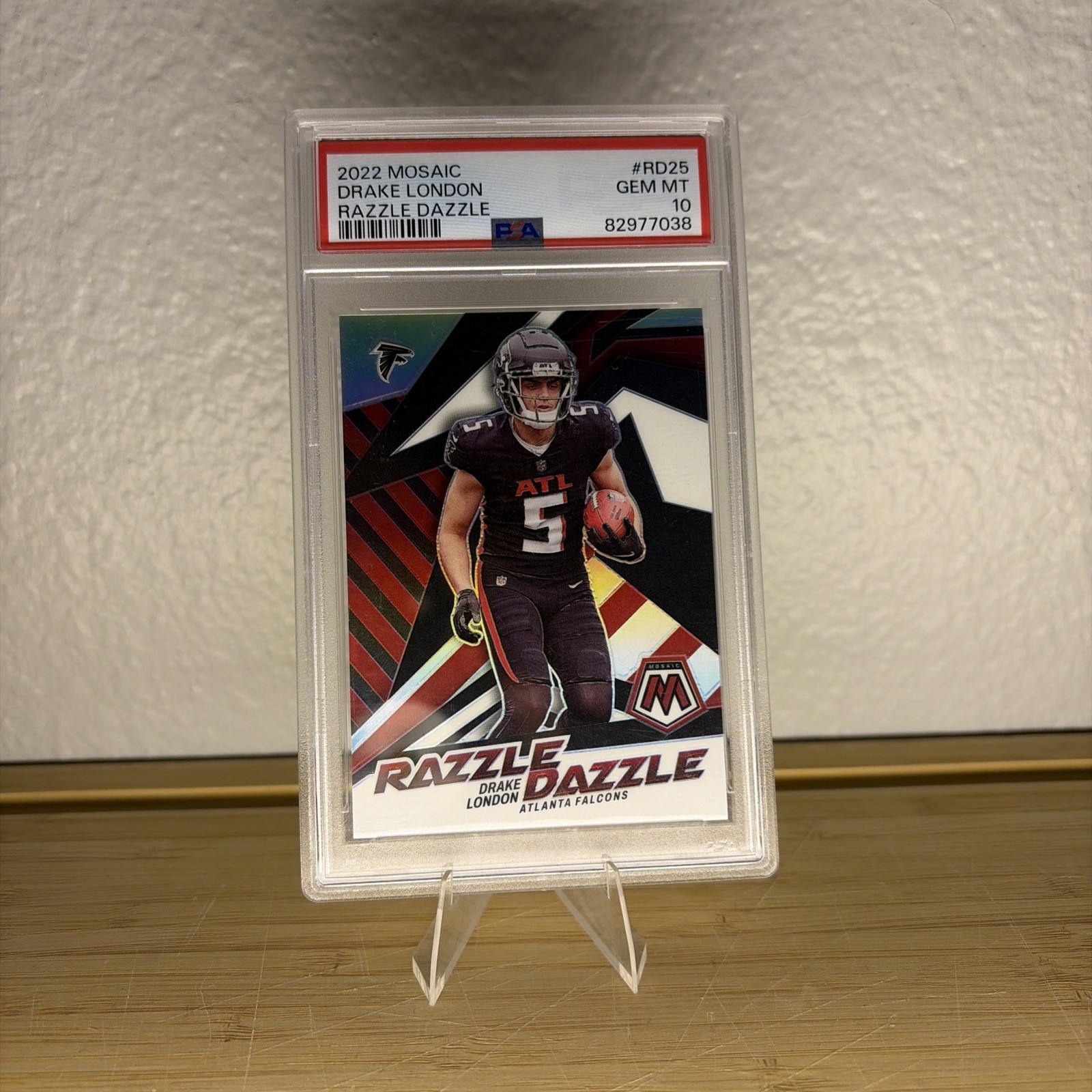 Drake London Panini Mosaic Razzle Dazzle #RD25 Base