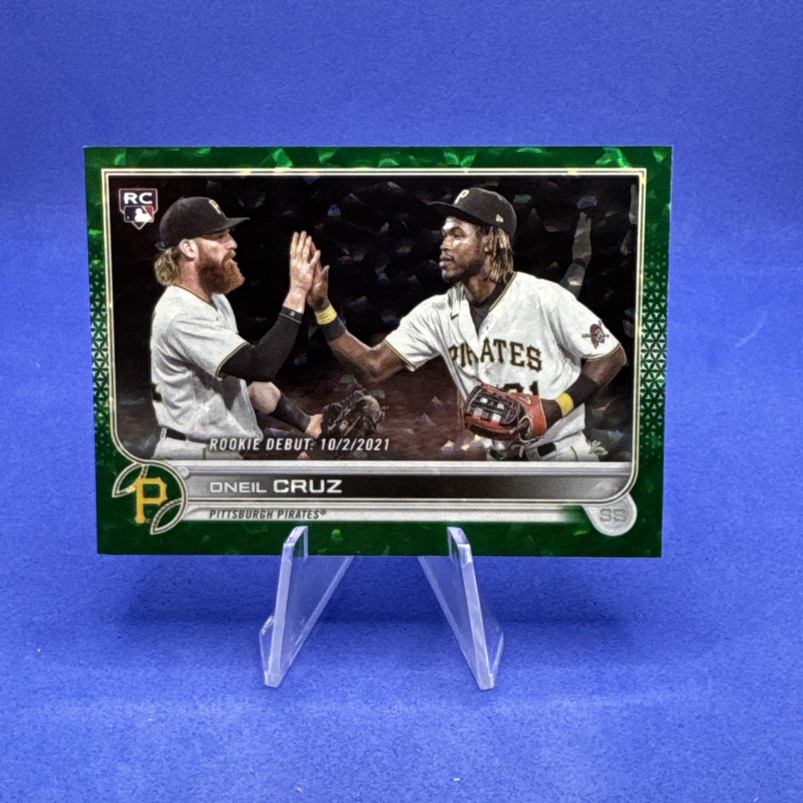 2022 Topps Update Oneil Cruz /499 Green Foil Rookie #US113 - Pirates