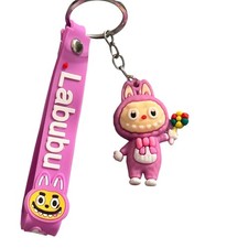 Cute Cartoon Character Pink Bunny Keychain Pendant Toy Kids Gift