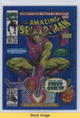 2024 Marvel Masterpieces '92 Variant Cover Blue Traxx Green Goblin READ 0he