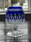 Vintage Cobalt Blue Clarendon Waterford Crystal Brandy Glass  — photo 1