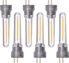 6Pack S14 LED Light Bulb Plug In, 1W S14 Spare LED Light Bulbs, Replacement Plas