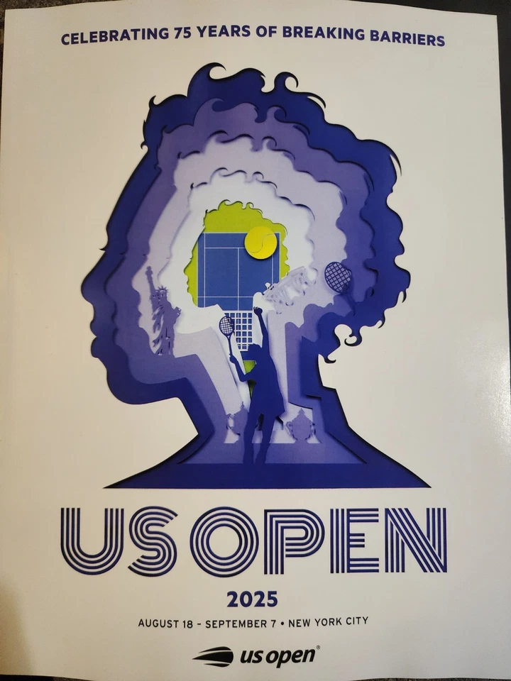 2025 PROGRAMA/GUÍA OFICIAL DE CAMPEONATO DE TENIS ABIERTO DE ESTADOS UNIDOS - Anuario Nuevo Foto 2 de 4