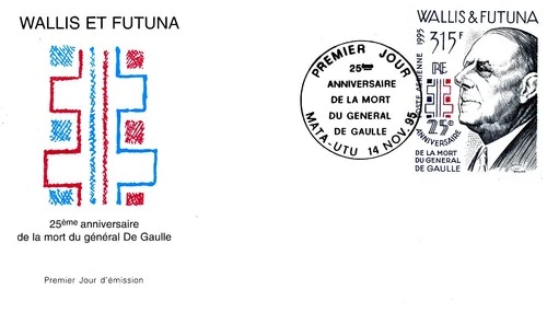 GENERAL CHARLES DE GAULLE FRENCH PRESIDENT 1995 WALLIS & FUTUNA FDC