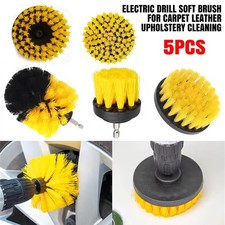 1 Set 5 PCS of Drill Brushes Electric Drill Soft Brush For Carpet Cleaning UK