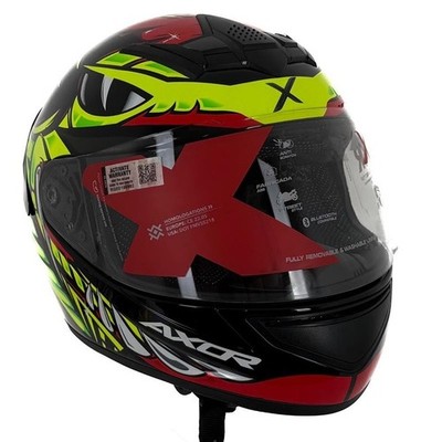 Axor Rage Python rot gelb schwarz glänzend Integralhelm klein generalüberholt gut