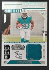 Jaylen Wright ROOKIE Ticket-2024 Panini Contenders Football Patch-No. RTS-JWT