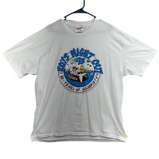 Hanes mens white vintage 1993 Boys Night Out graphic t-shirt XL