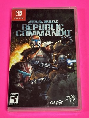 Star Wars Republic Commando + #268 Gold Card Nintendo Switch LRG #103 Sealed NEW