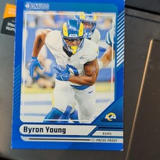 Panini 2024 Donruss Football Byron Young #47 Press Proof Los Angeles Rams