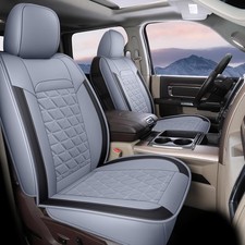 Seat Covers for Dodge Ram, Waterproof Front Car Seat Covers for FrontPair Gray