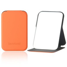 Pocket mirror,Travel Makeup Mirror,Ultrathin Ultralight 4.3"L x 2.7"W, Orange