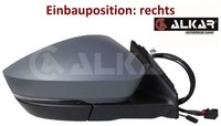 Alkar 9048771 AußEnspiegel Rechts Spiegel AußEn FüR Skoda