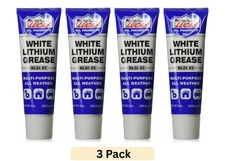 (4 PACK) White Lithium Grease 8 Ounce Tube-- FREE & FAST SHIPPING.