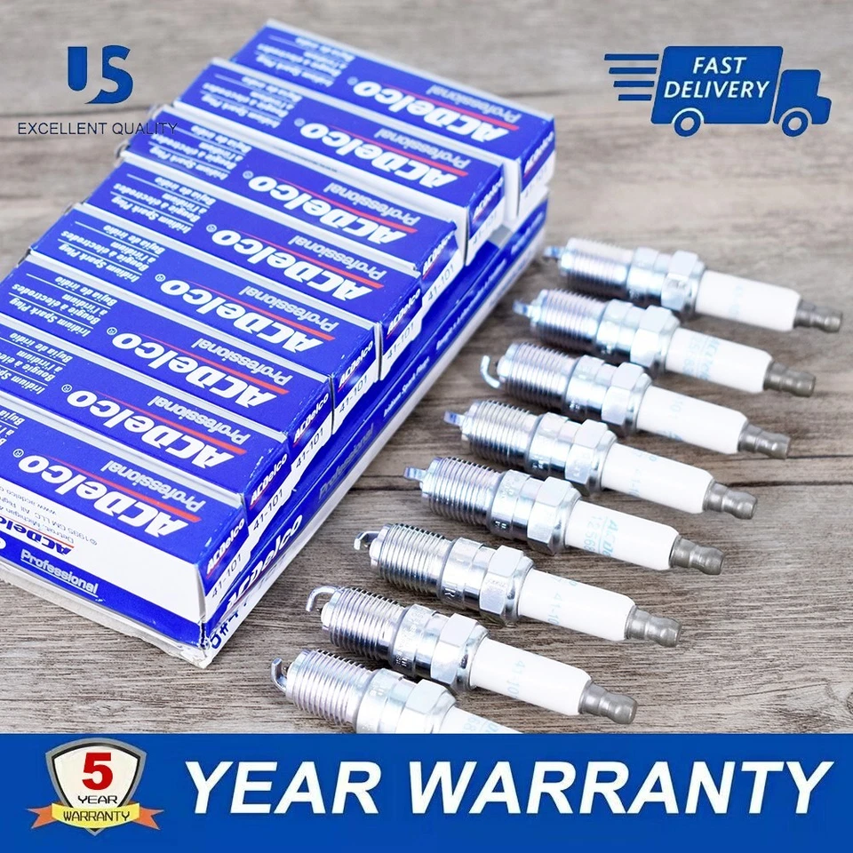 8PCS Genuine 41-101 12568387 Iridium Spark Plug For Buick Chevrolet G/M Pontiac - Image 4 of 4