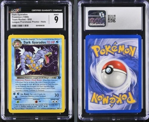 CGC 9 MINT Dark Gyarados Team Rocket 8/82 Holo Prerelease Promo Pokemon Card