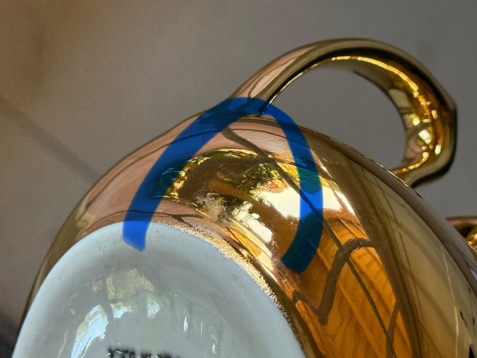 Vintage Collectible Hall China "Golden Glo" 22-Carat Gold Finish Sugar Bowl