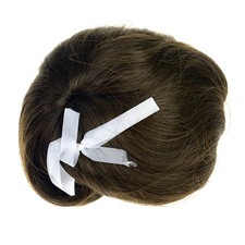 Dollspart Light Brown Straight Doll Hair Wig 100 Synthetic Fiber 12 01077 NEW