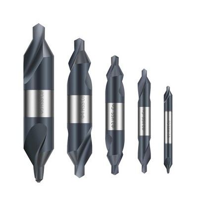 Center Drill Bit Set HSS.Co Cobalt containing high-Speed Steel TiAlN Coated S...