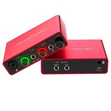 24Bit/192kHz USB Audio Interface with 48V Phantom Power - Studio Quality Reco...